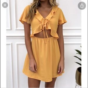 White fox boutique simple things mini dress